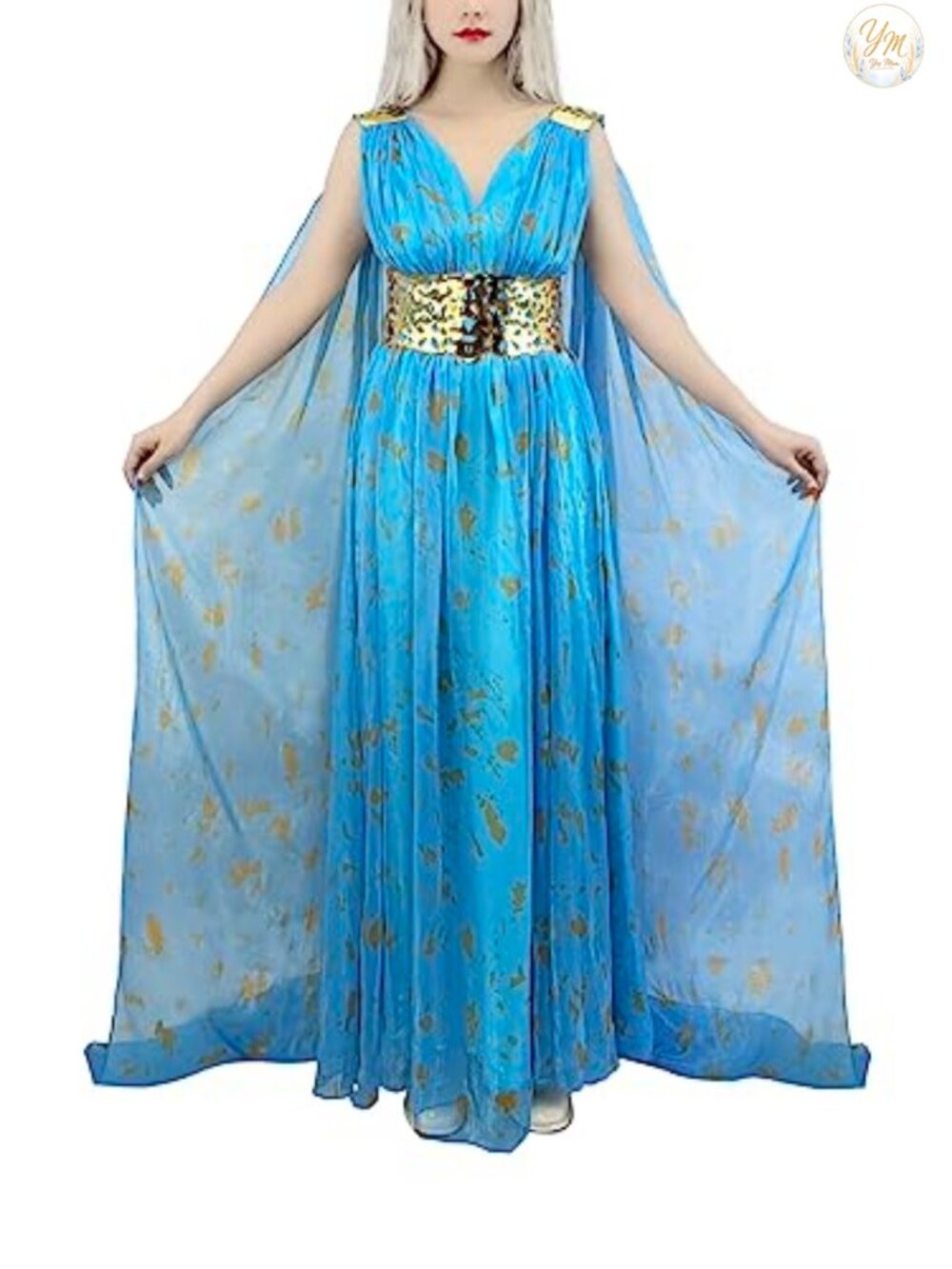Dragon Queen Costume Chiffon Dress Halloween Cosplay Women